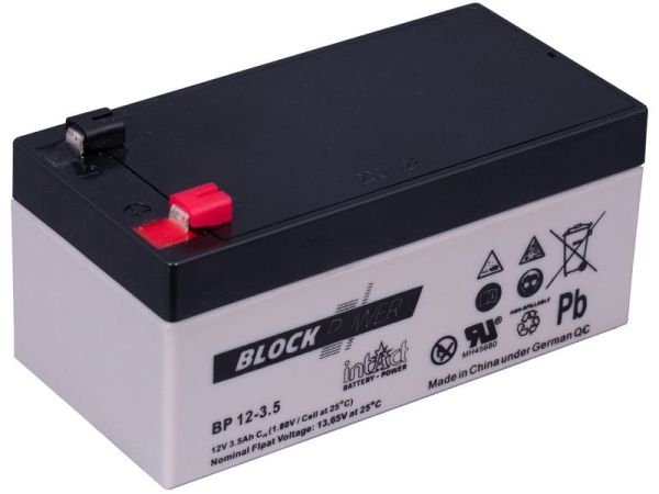 Intact BP12-3.5, 12V 3.5A AGM Blockbatterie