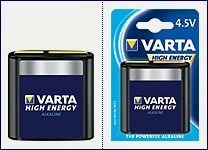 Varta 4912 High Energy 4,5V 3LR12 Flachbatterie