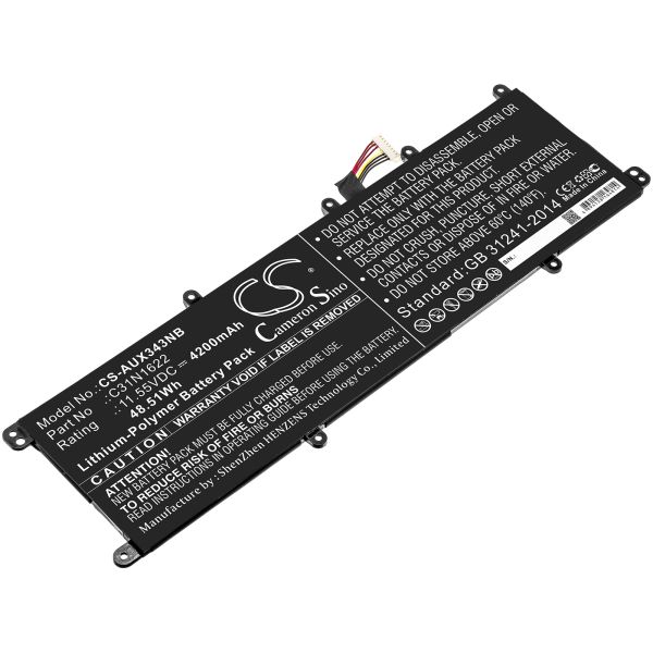 Akku ersetzt C31N1622,0B200-02390200 passend für Asus ZenBook UX530UX, UX560UQ