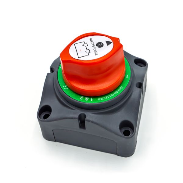 Batterie Wählschalter 2 Batterien mit Gehäuse