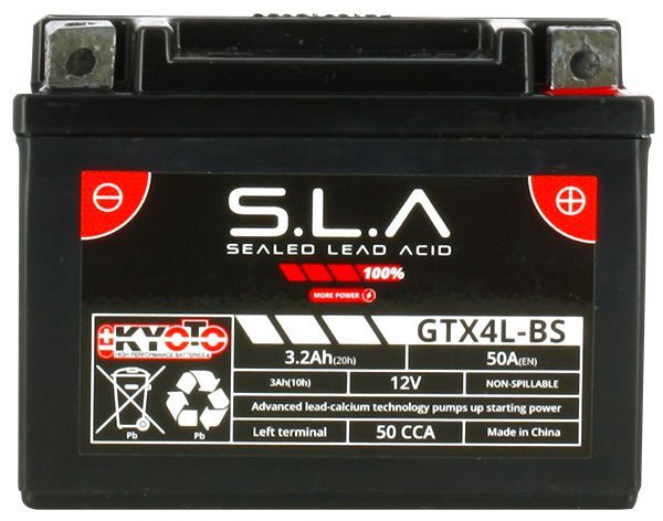 Kyoto SLA YTX4L-BS, 50314, ETX4L-BS 12V 3Ah