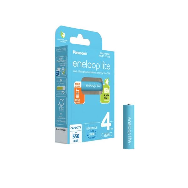 Panasonic eneloop lite 4x AAA 550mAh - 4er Blister (BK-4LCCE/4BE)