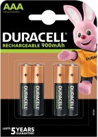 Duracell AAA, HR3, DX2400, 1.2V 900mAh Ni-MH Akkus 4er Pack Duracell AAA, HR3, DX2400, 1.2V 900mAh Ni-MH Akkus 4er Pack