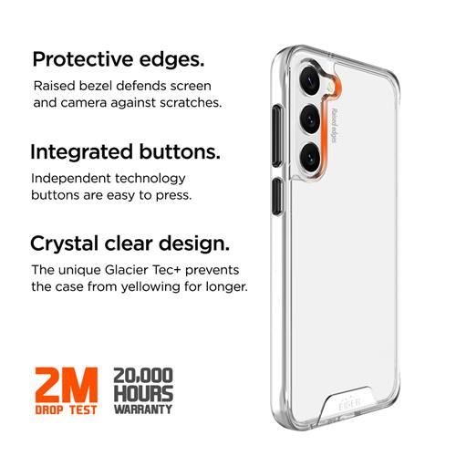 Samsung Galaxy S23+, Glacier Case transparent