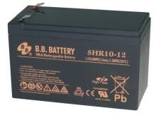 B.B. Battery 12V 10Ah Akku, AGM Bleiakku SHR10-12, Pol T2 Faston 250 (6,3 mm)