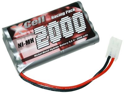 RC Akku-Pack 9,6V 1300mAh Ni-MH L4x2, für Tamiya