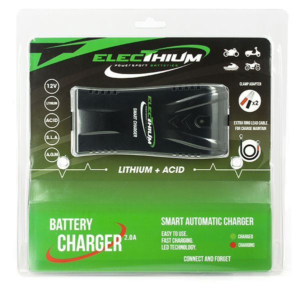 Electhium Motorrad-Batterieladegeräte für 12V LiFePO4 und Gel Batterien