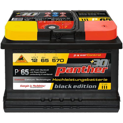 Autobatterie Panther P+65 548 027 054, 545 019 036 B13 65Ah