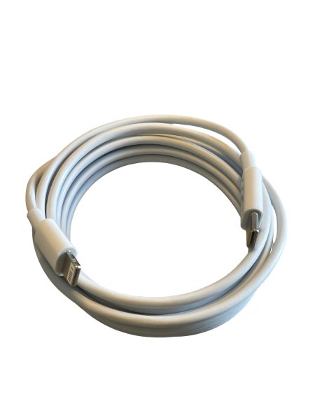 USB-C Schnellladekabel auf Lightning 200cm, weiss