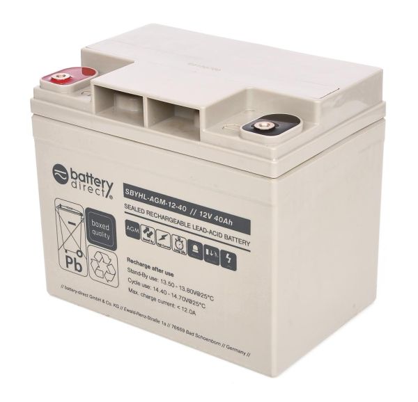B.B. Battery HR22-12, 12V 22Ah, 181x76x166mm