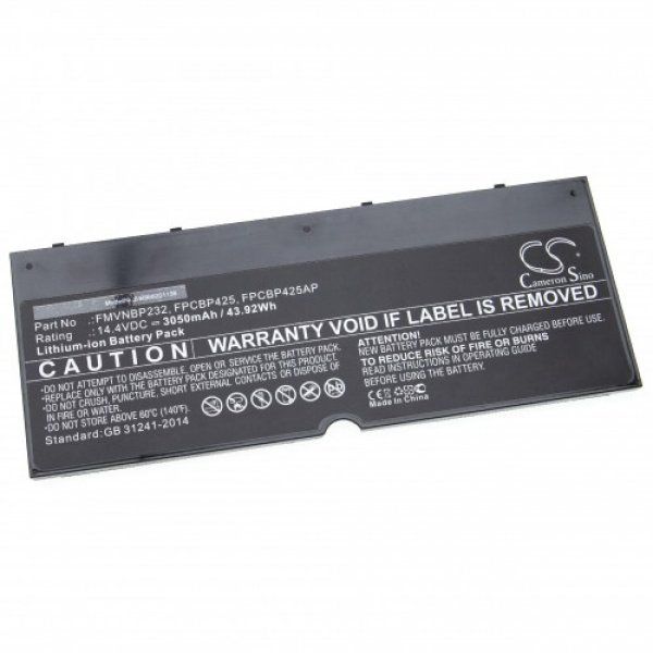 Akku ersetzt Fujitsu FPCBP425, CP651077-02, FMVNBP232 3050mAh