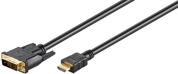 HDMI - DVI-D Kabel 1.5m Schwarz