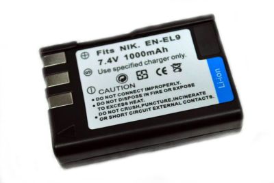 Akku ersetzt Nikon EN-EL9, EN-EL9A, EN-EL9E 1000mAh