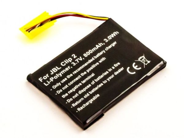 Akku passend für JBL Clip 2, P04405201 (GSP383555) 800mAh