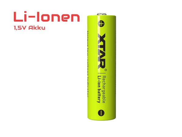 Xtar AA 1.5V 2700mWh (1750mAh) Li-Ion Akku (Wiederaufladbar)