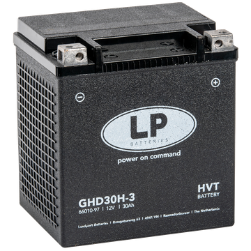 LP HVTG30H-3 GEL-Motorradbatterie ersetzt 66010-97A, HVT-2, YIX30L-BS 12V 30Ah