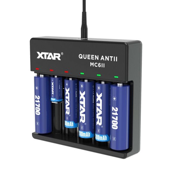 Xtar MC6C 6Fach Li-ion Akku Ladegerät mit Display