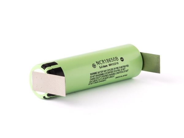 Panasonic NCR18650B Li-Ion Akku 3400mAh + U-Lötfahne