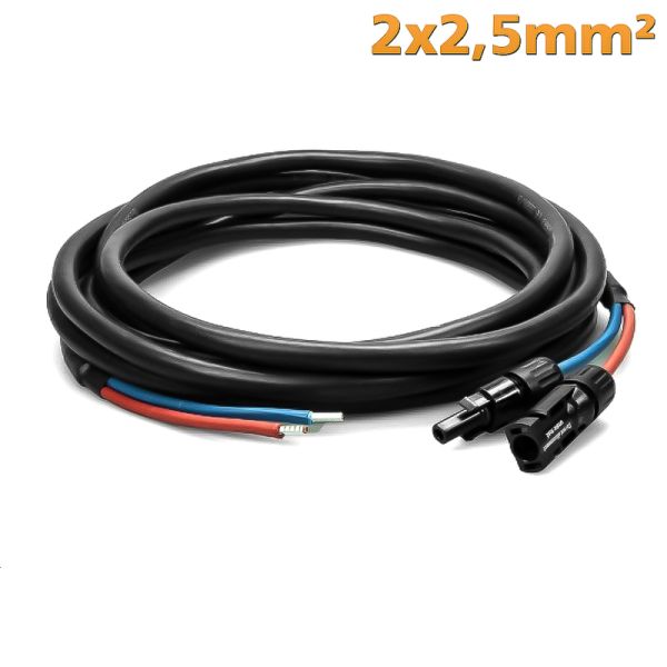 Solarkabel 2.5mm², Modul zu Laderegler mit MC4 Steckern 3m