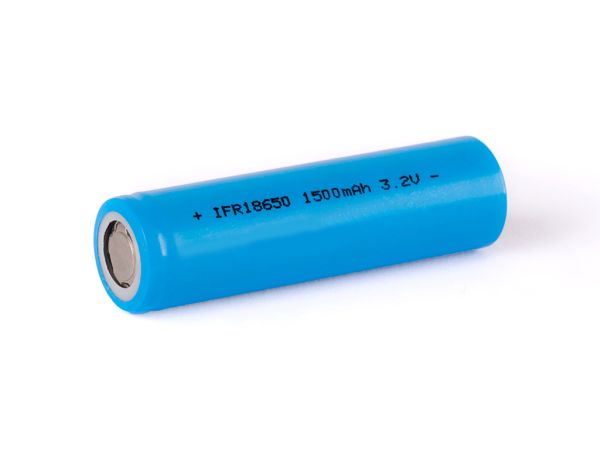 IFR 18650 3.2V 1500mAh LiFePo4 Akku (Pluspol flach)