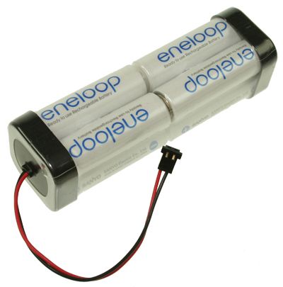 RC Akku-Pack 9,6V 2000mAh Ni-MH F2x2x2, für Graupner