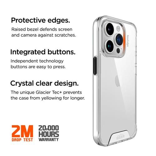 iPhone 15 Pro, Glacier Case transparent