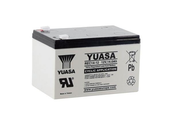 Yuasa REC14-12 12V 14Ah Zyklischer Blei-Akku
