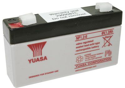 Yuasa NP1.2-6, 6V 1.2 Ah