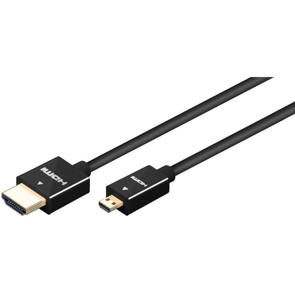 Kabel HDMI, micro Stecker (Typ D) auf HDMI Stecker (Typ A) 1m
