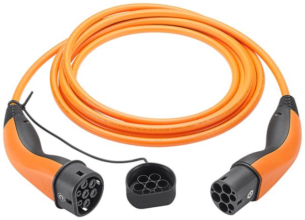 Ladekabel Typ 2, bis zu 11 kW, 7 m, Orange