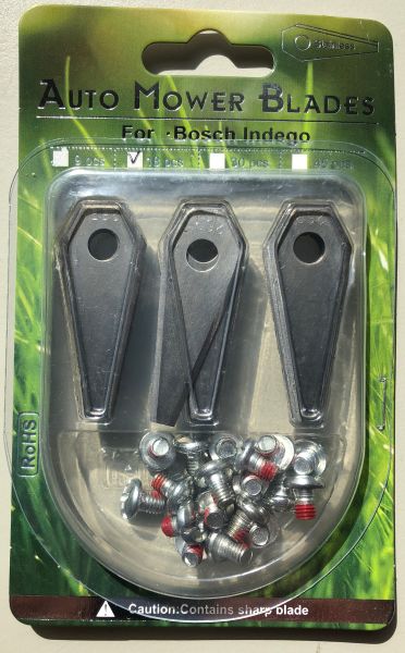 Ersatzmesser 18 Stück für Bosch Indego Rasenroboter