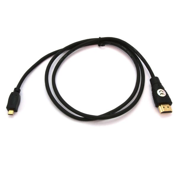 Kabel HDMI; micro Stecker (Typ D) auf Stecker (Typ A) 2m