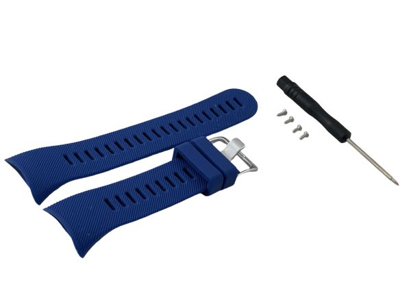 Silikon-Armband für Garmin Forerunner 45S blau 20mm breit