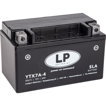 LP YTX7A-4 SLA Motorradbatterie CTX7A-BS, DIN 50615, GEL12-7A-BS 12V 6Ah