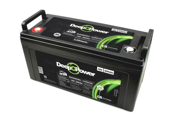 Deep C Power 12V 200Ah LiFePO4 Batterie 405 x 170 x 235mm