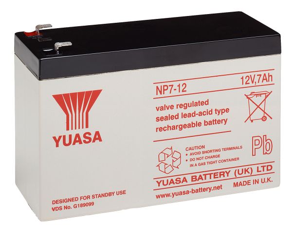 Yuasa NP7-12L, 12V 7Ah Blei-Akku