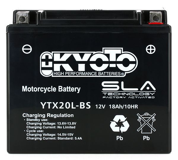 Kyoto YTX20L-BS SLA ersetzt M6023, HVT-01, 518901026 12V 18Ah