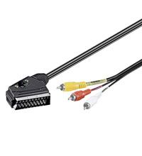 Audio-Video-Kabel 2,0 m Scart > 3 x Cinchstecker