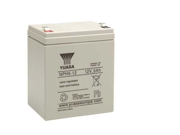 Yuasa NPH5-12L 12V 5Ah, Hochstrom, Blei-Akku