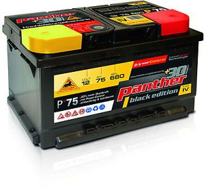 Autobatterie Panther P+75 56638, 57082 B13 75Ah