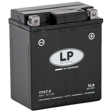 LP YTX7-3 SLA Motorradbatterie DIN 50614 12V 6Ah