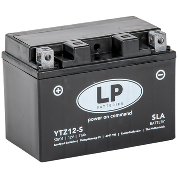 LP YTZ12-S SLA Motorradbatterie ersetzt YTZ12S, CTZ12S, FTZ12S, GTZ12S 12V 11Ah