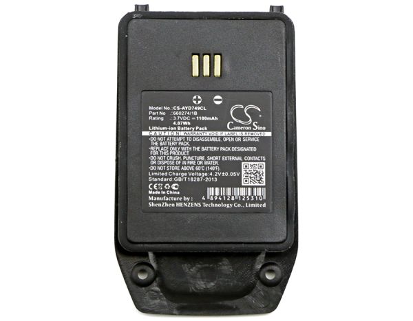 Akku passend für Avaya DT413, DT423, DECT 3749 1100mAh