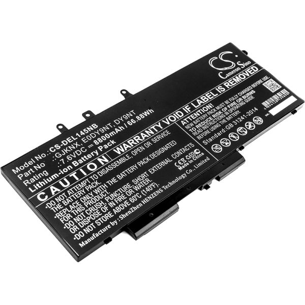 Akku ersetzt Dell GJKNX, DY9NT passend für Latitude 14 5491, 14 5591, 7.6V 68Wh