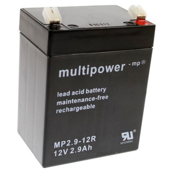 Multipower MP2.9-12R Bleiakku, 12V 2.9Ah, Pluspol Rechts