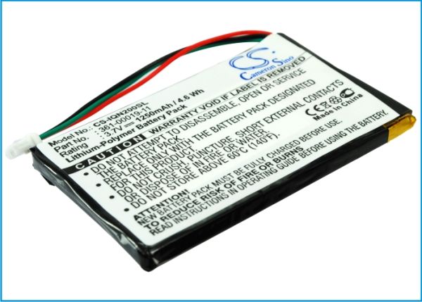 Akku ersetzt Garmin 361-00019-11, 010-00621-10 1250mAh
