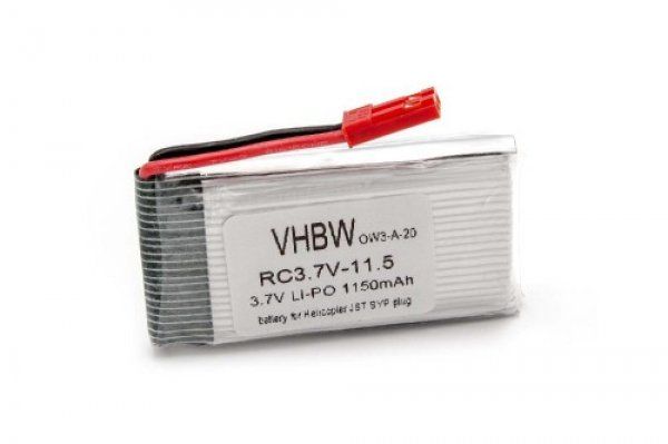 RC Akku-Pack 3.7V 1150mAh Li-Polymer 55 x30 x9mm