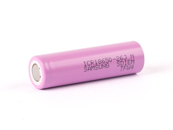 Samsung ICR18650-26J 3.7V 2600mAh - ungeschützt