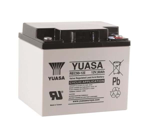 Yuasa REC50-12I 12V 50Ah Zyklenfester Blei-Akku