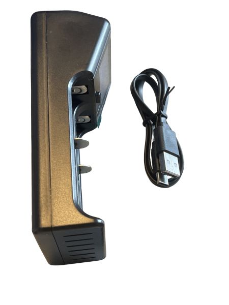 USB-C Dual Akkuladegerät für Li-Ion Akkus 18650, LIR2032
